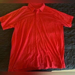 Fuchsia/Red Merino Polo Shirt